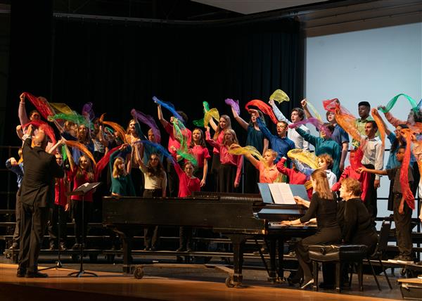 2023 All County Chorus Students Performing